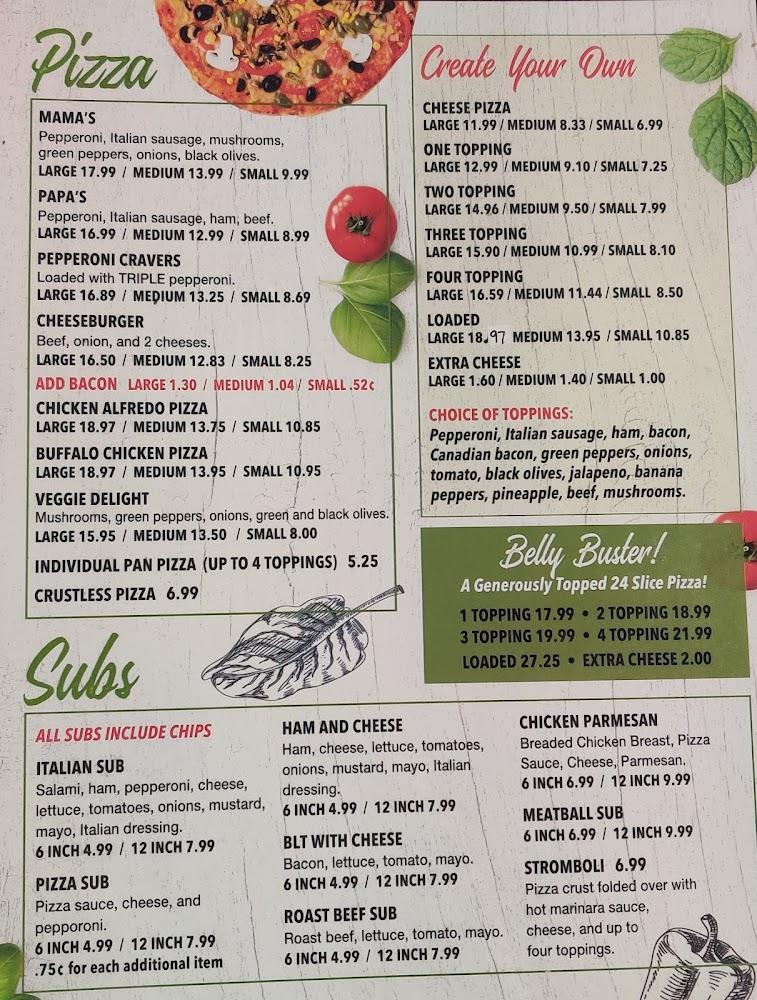 Pesca Pizza Menu image 2